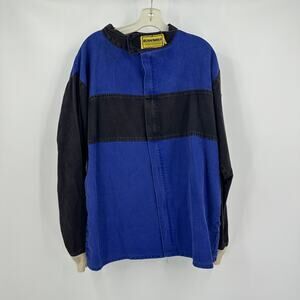 Ultra Shield Mens Racing Jacket Size L Blue Black SFI Approved Motorsports Crew